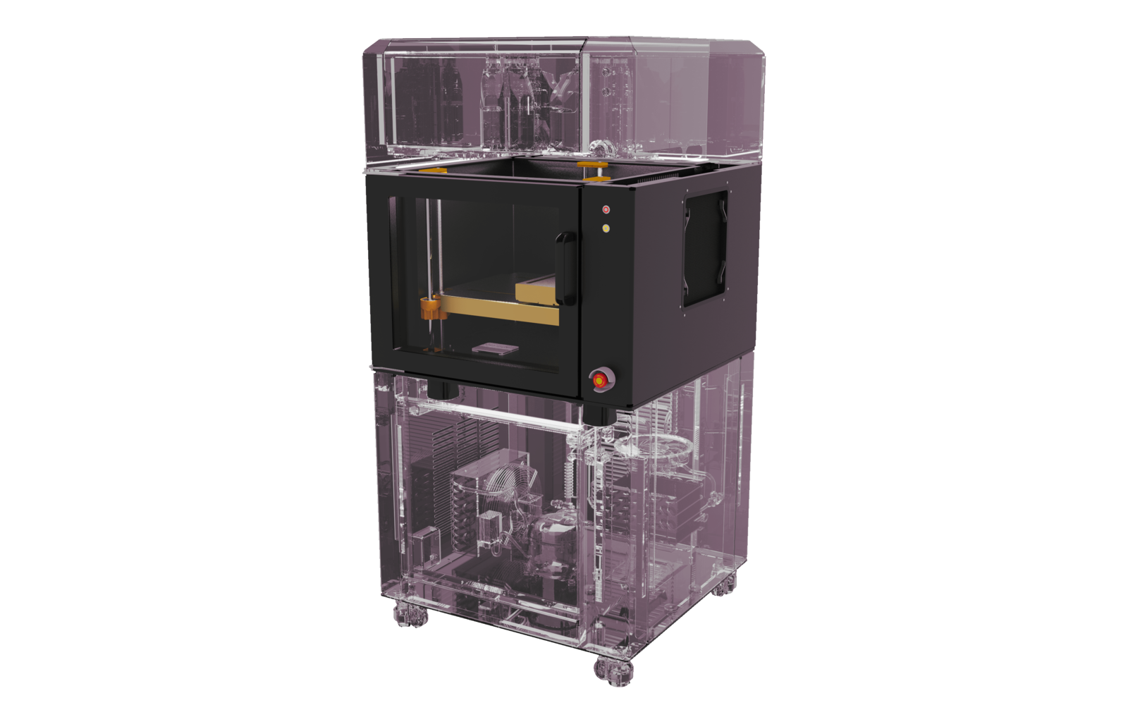 BioLoom sealed build chamber with transparent enclosure